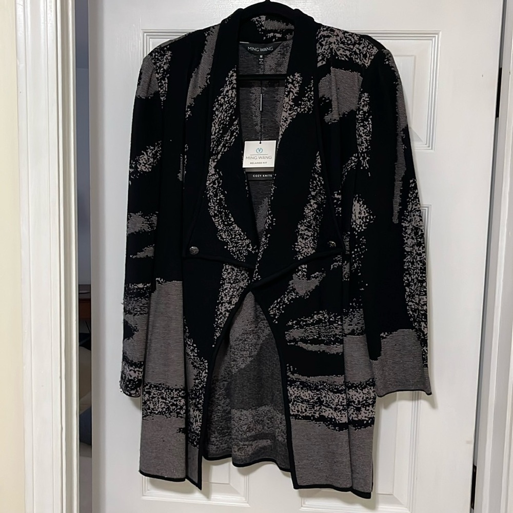 MING WANG open front cardigan